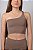 CONJUNTO CASTANHO COM CROPPED UM OMBRO SÓ - Imagem 2
