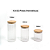 Kit 03 Potes Herméticos em Vidro Canelado com Tampa de Bambu 500ml, 800ml e 1100ml - Imagem 2
