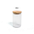 Kit 03 Potes Herméticos em Vidro Canelado com Tampa de Bambu 500ml, 800ml e 1100ml - Imagem 4
