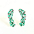 Brinco Ear cuff Zirconia Verde - Imagem 1