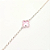 Pulseira Trevo Cristal Rosa - Imagem 1