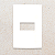 PLACA 4X2 - 1 POSTO - BRANCO FOSCO - SLEEK CLEAN - Imagem 1