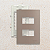 PLACA + SUPORTE - 4X2 - 2 POSTOS - ARGILA - SLEEK COLORS - Imagem 1