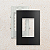 PLACA + SUPORTE - 4X2 - 3 POSTOS - GRAFITE - SLEEK COLORS - Imagem 1