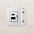 MÓDULO CARREGADOR USB  A + C - BRANCO BRILHO - SLEEK - Imagem 1