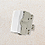 MÓDULO INTERRUPTOR  INTERMEDIÁRIO - BRANCO BRILHO - SLEEK - Imagem 1