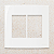 PLACA 4X4 - 6 POSTOS - BRANCO BRILHO - SLEEK - Imagem 1