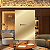 PLACA + SUPORTE - 4X2 - 1 INTERRUPTOR - DOURADA - NOVARA GLASS - Imagem 2