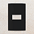 PLACA 4X2 - 1 POSTO - EBONY - SLEEK CLEAN - Imagem 1
