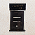 PLACA + SUPORTE - 4X2 - 2 INTERRUPTORES + 1 FURO - PRETO GRAFITE - NOVARA - Imagem 1