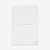 PLACA + SUPORTE 4X2 - 1 INTERRUPTOR HORIZONTAL - BRANCO GLASS - Imagem 1