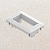 PLACA + SUPORTE - MINI ESPELHO - MARCENARIA - 1 POSTO - BRANCO - DUTOTEC - Imagem 1