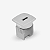 CAIXA MINI USB - 5V 2.1A - C/CABO ESPERA+CABO ALIMENT 1,5M - BRANCO - QTMOV - Imagem 1
