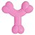 Brinquedo Mordedor Ossinho Filhotes Buddy Toys Rosa Único - Imagem 1