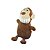 Mordedor Pelúcia Dentinho Macaco Marrom Jambo Único - Imagem 1