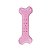 Brinquedo Mordedor Ossinho Baby Flat Jambo Rosa Único - Imagem 1