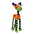 Brinquedo Pelúcia Alce Laranja Savana Único - Imagem 1