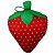 Mordedor Pelúcia Fruit Morango Jambo Único - Imagem 1