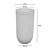 VASO CILINDRICO ATENAS 44 POLIETILENO OFF WHITE áreas internas - Imagem 2