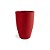 VASO CONE GRAFIATO 77 POLIETILENO VERMELHO base reforçada - Imagem 1