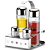 Galheteiro Inox 5 Pcs Parma Vi/az/sa/pa Aço Inox - Brinox - Imagem 1