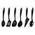 Kit 6 Peças Utensílios Abillity 6 Peças Nylon Preto - Tramontina - Imagem 1