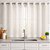 Cortina Voil Xadrez Ilhós Cozinha Sala Branca - 280 x 115 Cm - Imagem 2