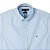 Camisa Tommy Hilfiger Masculina Classica 1985 Algodão Cor Azul Clara - Imagem 2