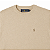 Sueter Ralph Lauren Masculino Fleece Sweatshirt Cor Bege Claro - Imagem 2