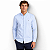 Camisa Tommy Hilfiger Regular Listrada Azul Claro - Imagem 3