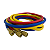 CONJUNTO MANGUEIRAS 2,5 METROS PARA MANIFOLD R134 R22 R404 - Imagem 1