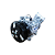 COMPRESSOR CLIO SANDERO LOGAN SYMBOL PEUGEOT 206 SD 6V12 1.0 - Imagem 3