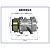 COMPRESSOR SANDEN CATERPILLAR 7H15 24V 8PK 312D 313D 318D - Imagem 6