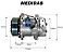 COMPRESSOR SCANIA PGR 114 124 164 SANDEN EDGE 7H15 8067 24V - Imagem 6