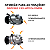 COMPRESSOR SPORTAGE IX35 2.0 16V 2010 A 2017 DVE16 3 FUROS - Imagem 2
