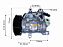 COMPRESSOR PARA CIVIC EXS LXS LXL 1.8 2007 A 2014 10SRE11C - Imagem 6