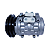 COMPRESSOR MODELO DENSO 10P15 12V PASSANTES POLIA 1A 140MM - Imagem 2
