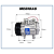 COMPRESSOR ORIGINAL SANDEN EDGE UNIVERSAL SD 8403 7B10 2A 12V - Imagem 5