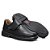 Sapato Masculino De Couro Legítimo Comfort plus - 2007 Preto - Imagem 2