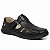 Sandalia Masculina Couro Legítimo Comfort Shoes - 8008 Preto - Imagem 5