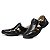 Sandalia Masculina Couro Legítimo Comfort Shoes - 8008 Preto - Imagem 2