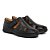 Sandalia Masculina Couro Legítimo Comfort Shoes - 8009 Preto - Imagem 1