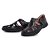Sandalia Masculina Couro Legítimo Comfort Shoes - 8009 Preto - Imagem 2