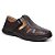 Sandalia Masculina Couro Legítimo Comfort Shoes - 8009 Café - Imagem 5