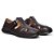 Sandalia Masculina Couro Legítimo Comfort Shoes - 8009 Café - Imagem 1