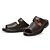 Sandalia Masculina Couro Legítimo Soft - 2610 Café - Imagem 2