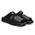 Sandalia Masculina Couro Legítimo Soft - 2610 Preto - Imagem 1