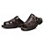 Sandalia Masculina Couro Legítimo Soft Comfort- 2611 Café - Imagem 2