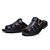 Sandalia Masculina Couro Legítimo Soft Comfort- 2611 Preto - Imagem 2