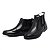 Botina Masculina De Couro Legítimo Comfort Shoes Preta- 6090 - Imagem 4